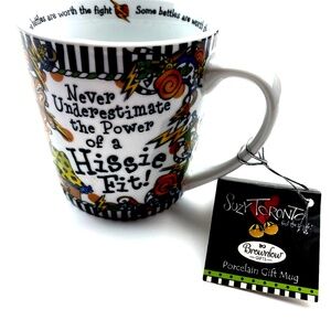 Suzy Toronto Power of Hissie Fit Mug 2014 Drinkware Coffee Cup NWT Porcelain